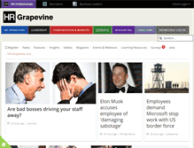 Tablet Screenshot of hrgrapevine.com